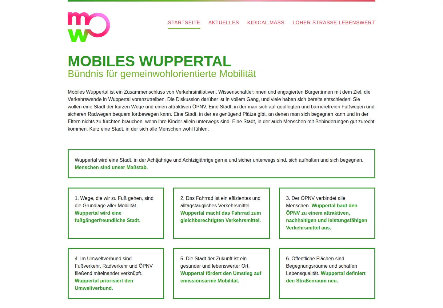Screenshot of mobiles-wuppertal.org