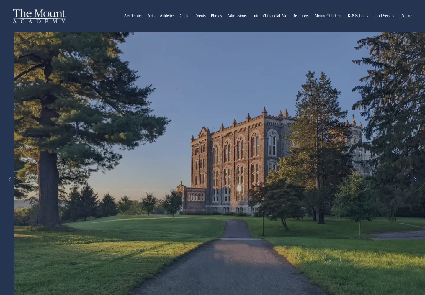 Screenshot of mountacademy.org