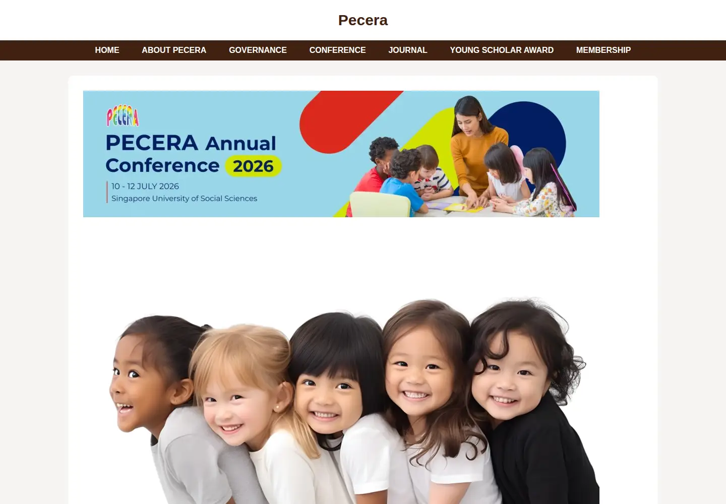 Captured homepage of pecera.org in the current scan