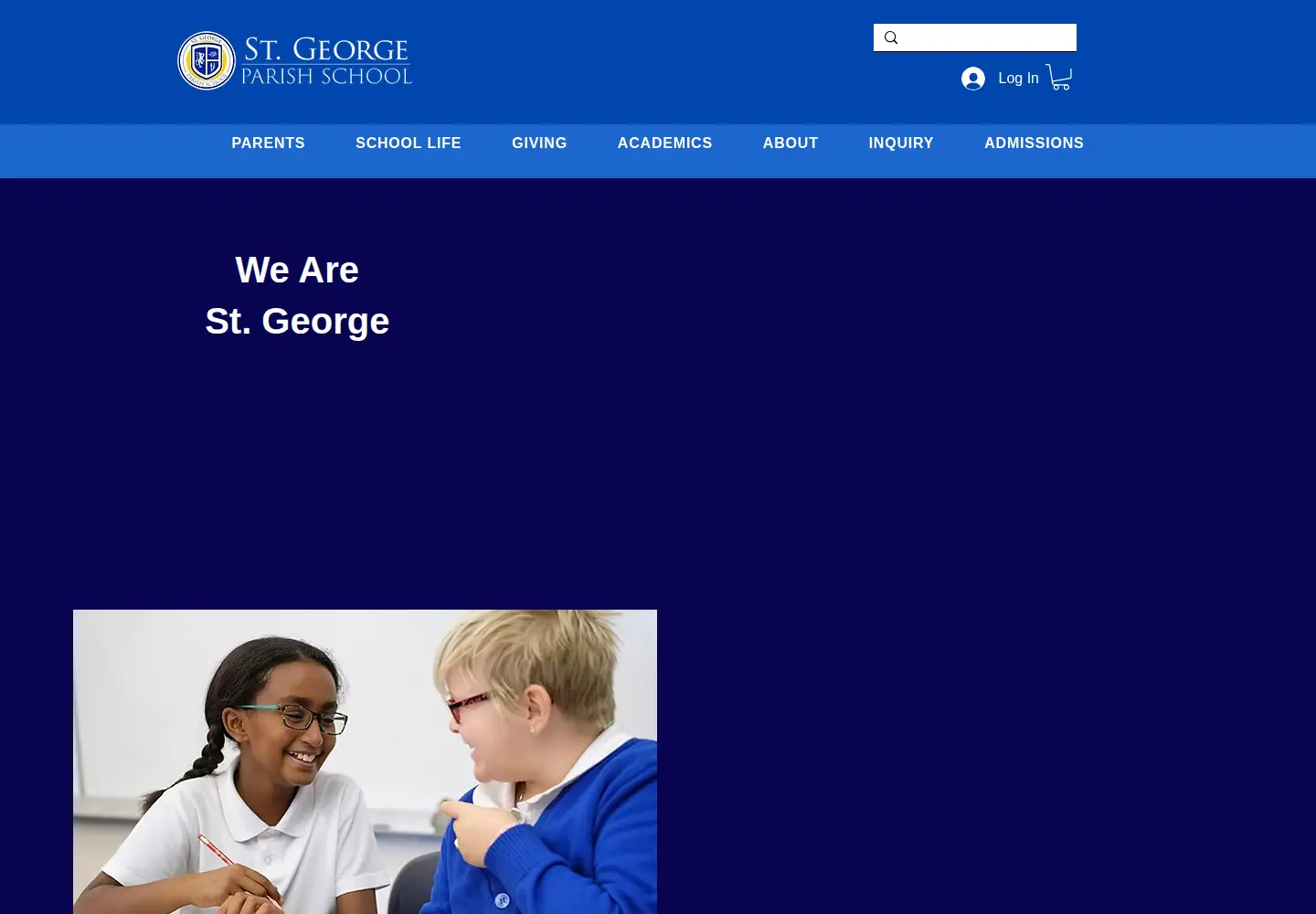 Captured homepage of saintgeorgeseattle.org in the current scan