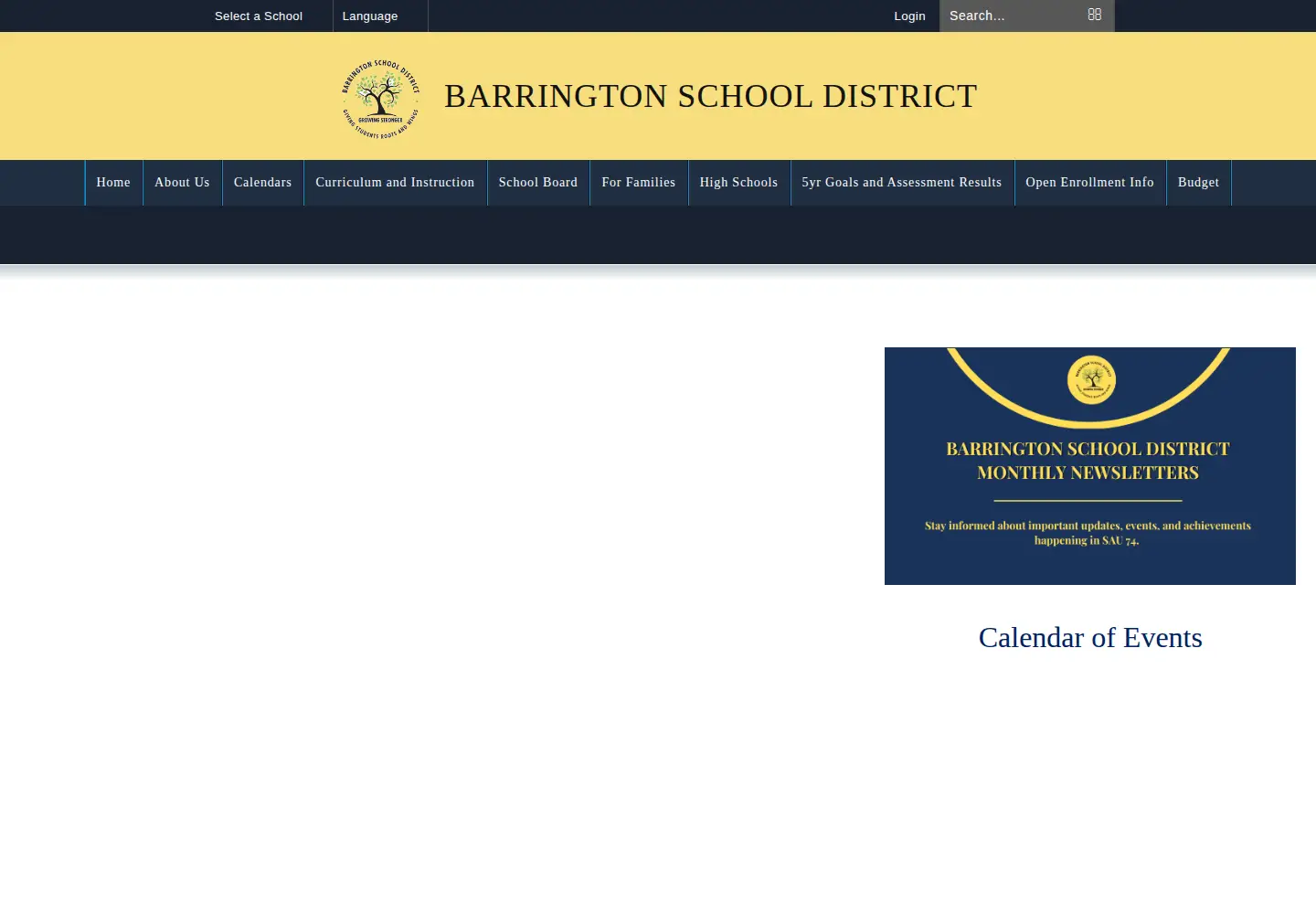 Captured homepage of sau74.org in the current scan
