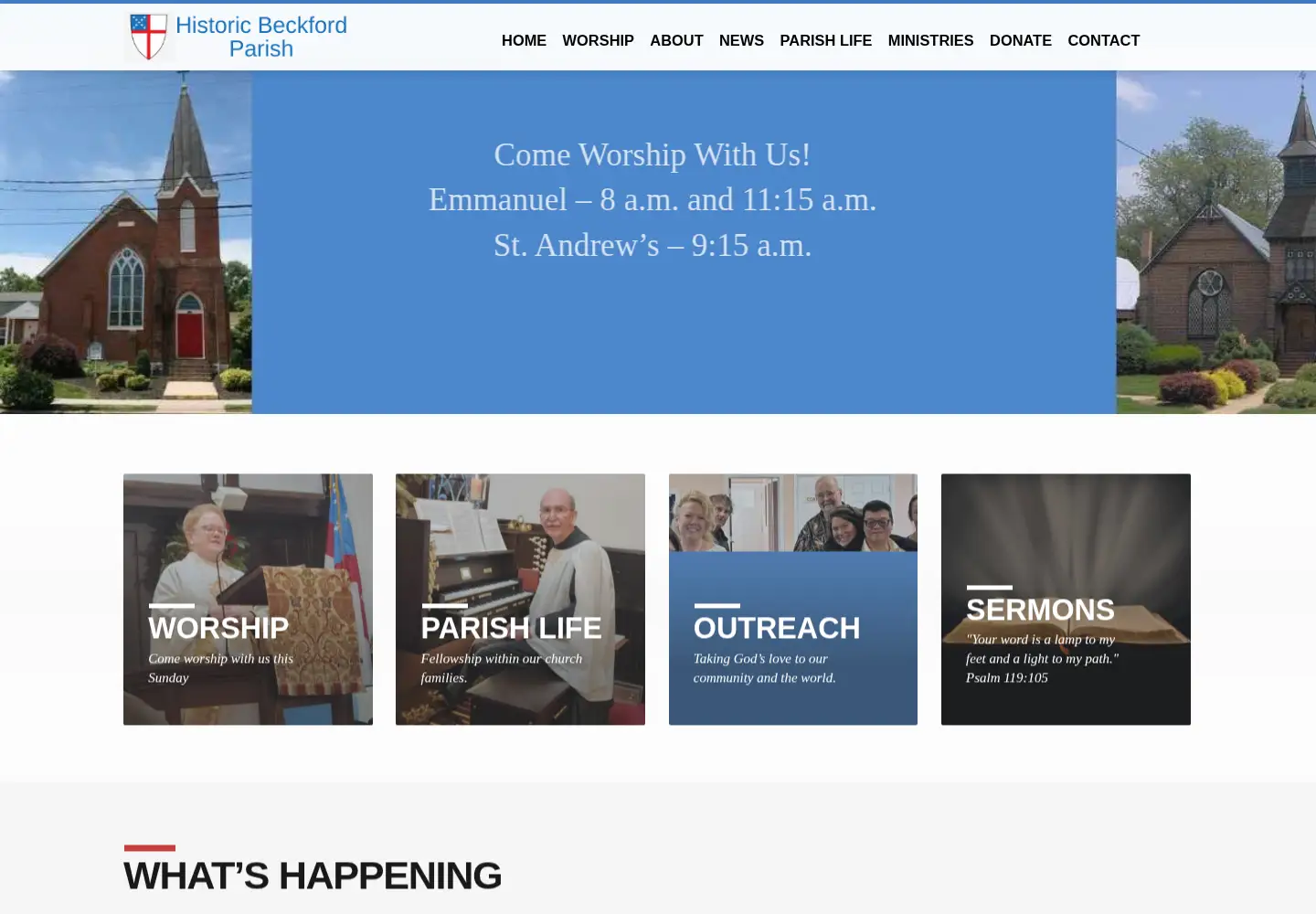 Screenshot of shenandoahepiscopalians.org