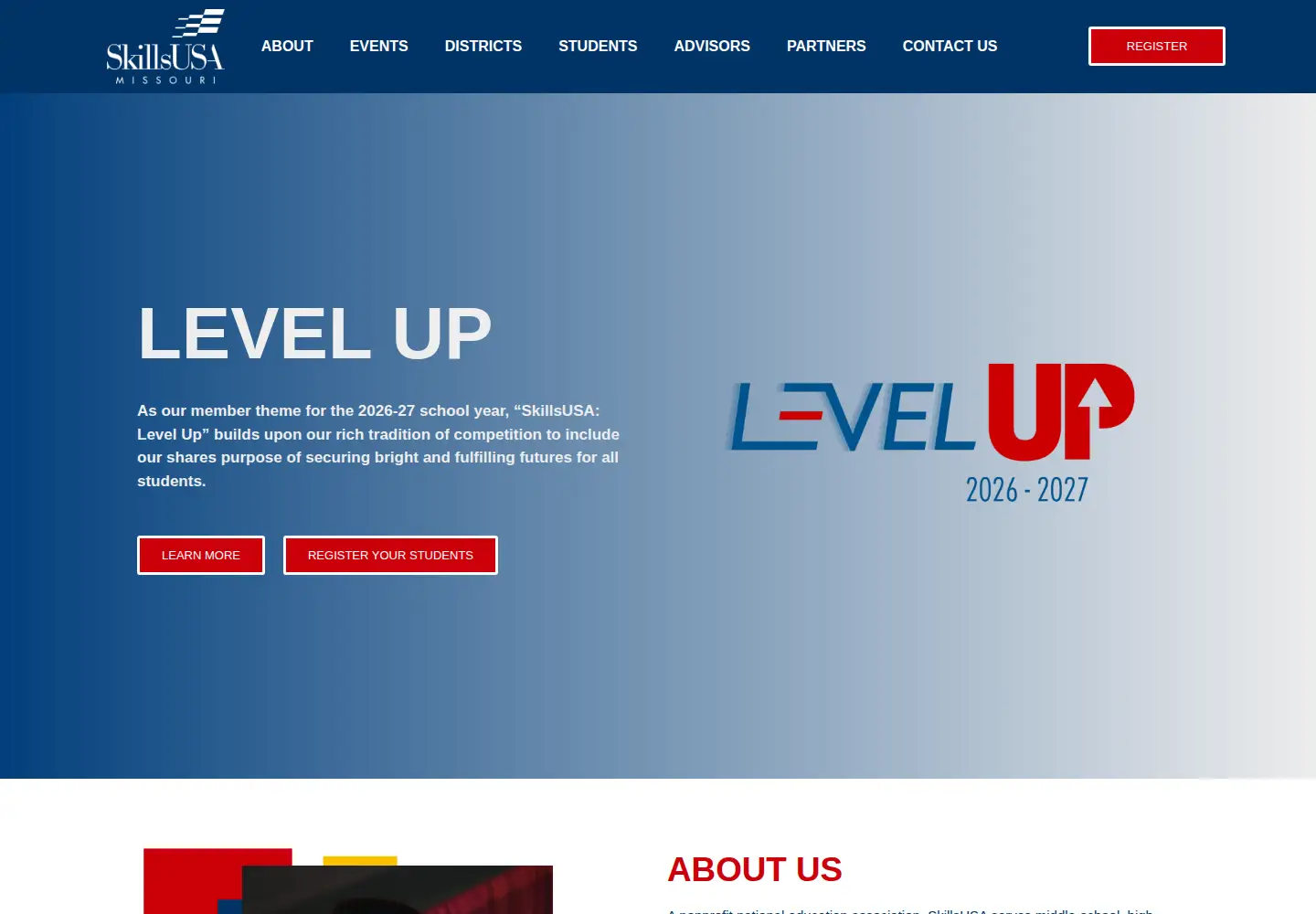 Captured homepage of skillsusamo.org in the current scan