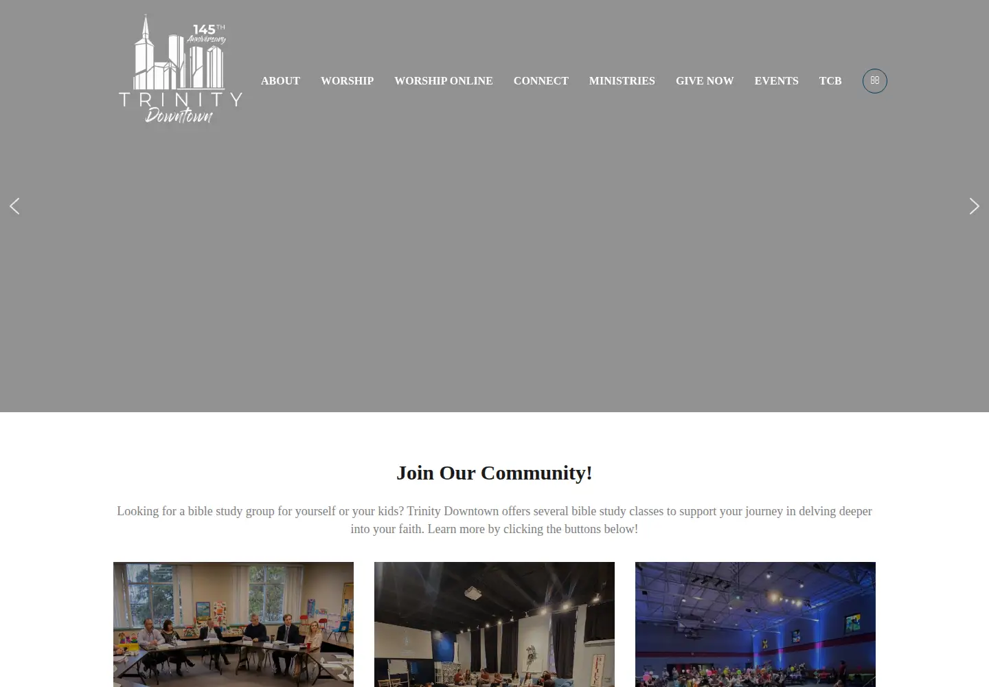 Screenshot of trinitydt.org