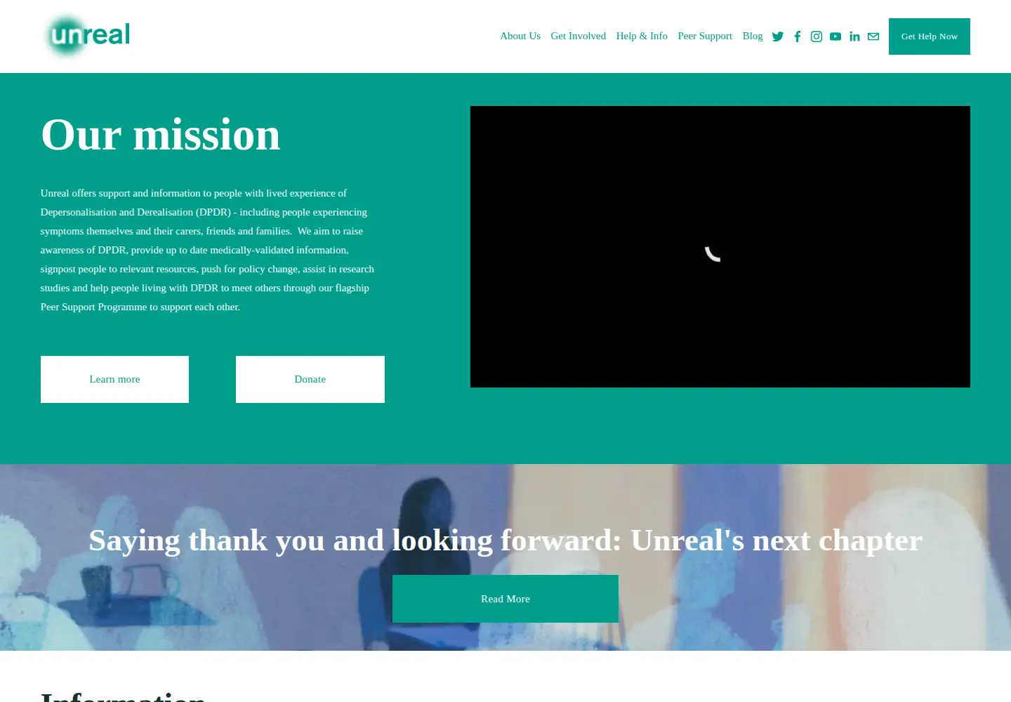 Captured homepage of unrealuk.org in the current scan