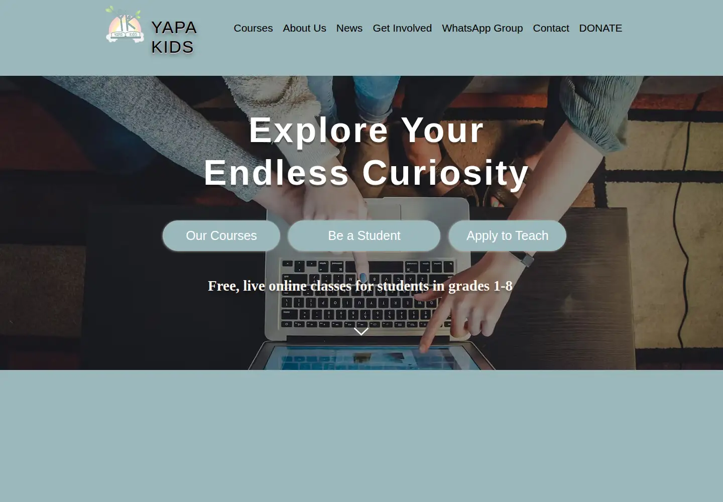 Screenshot of yapakids.org