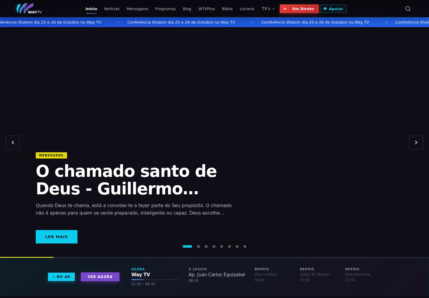 Screenshot of waytv.pt