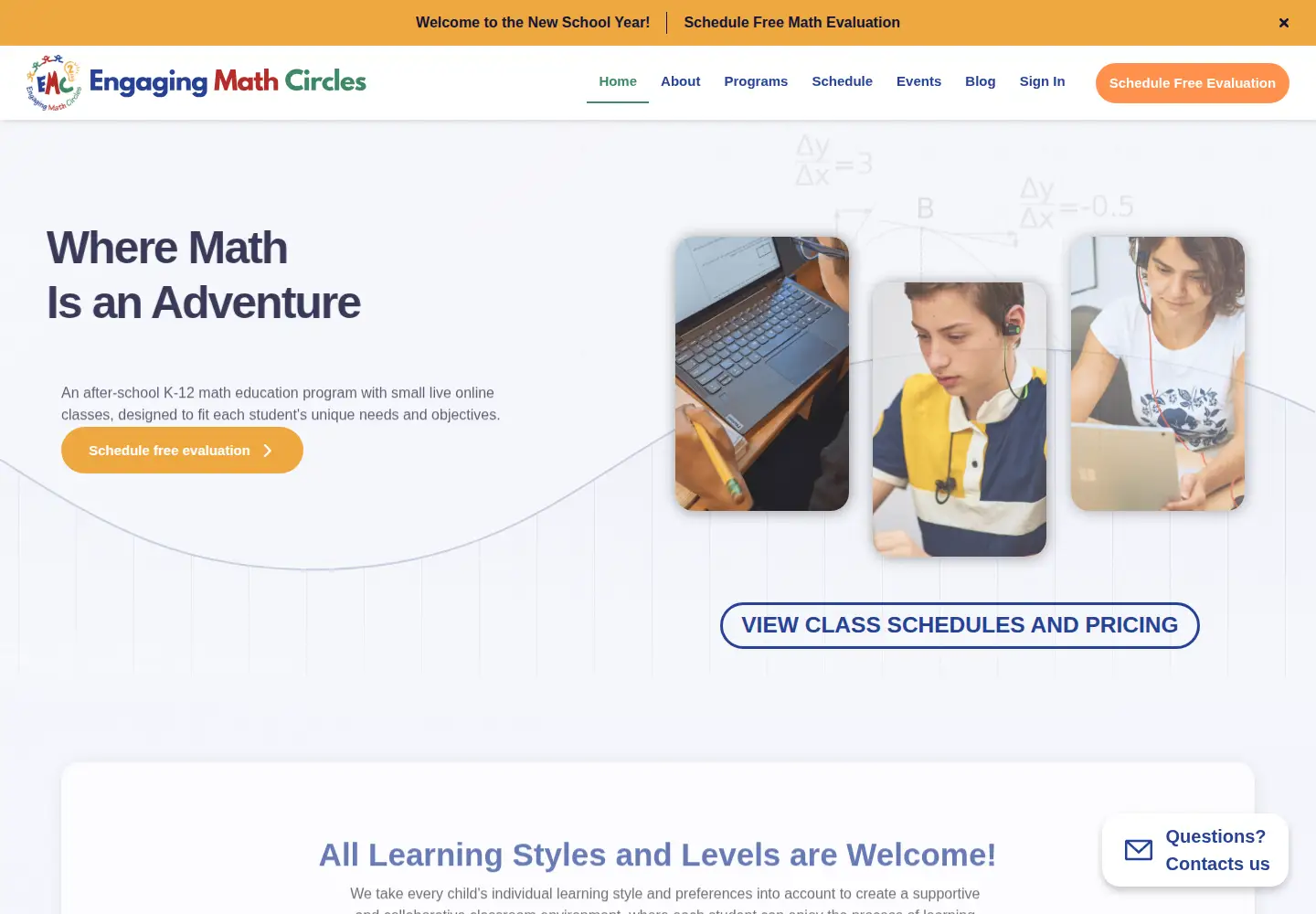 Screenshot of emc.school