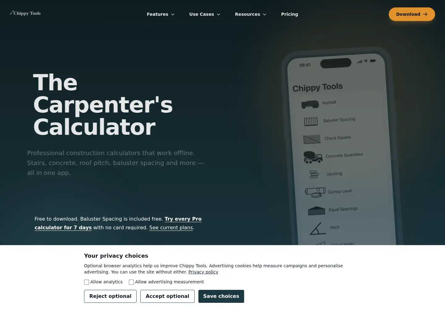 Screenshot of chippy.tools