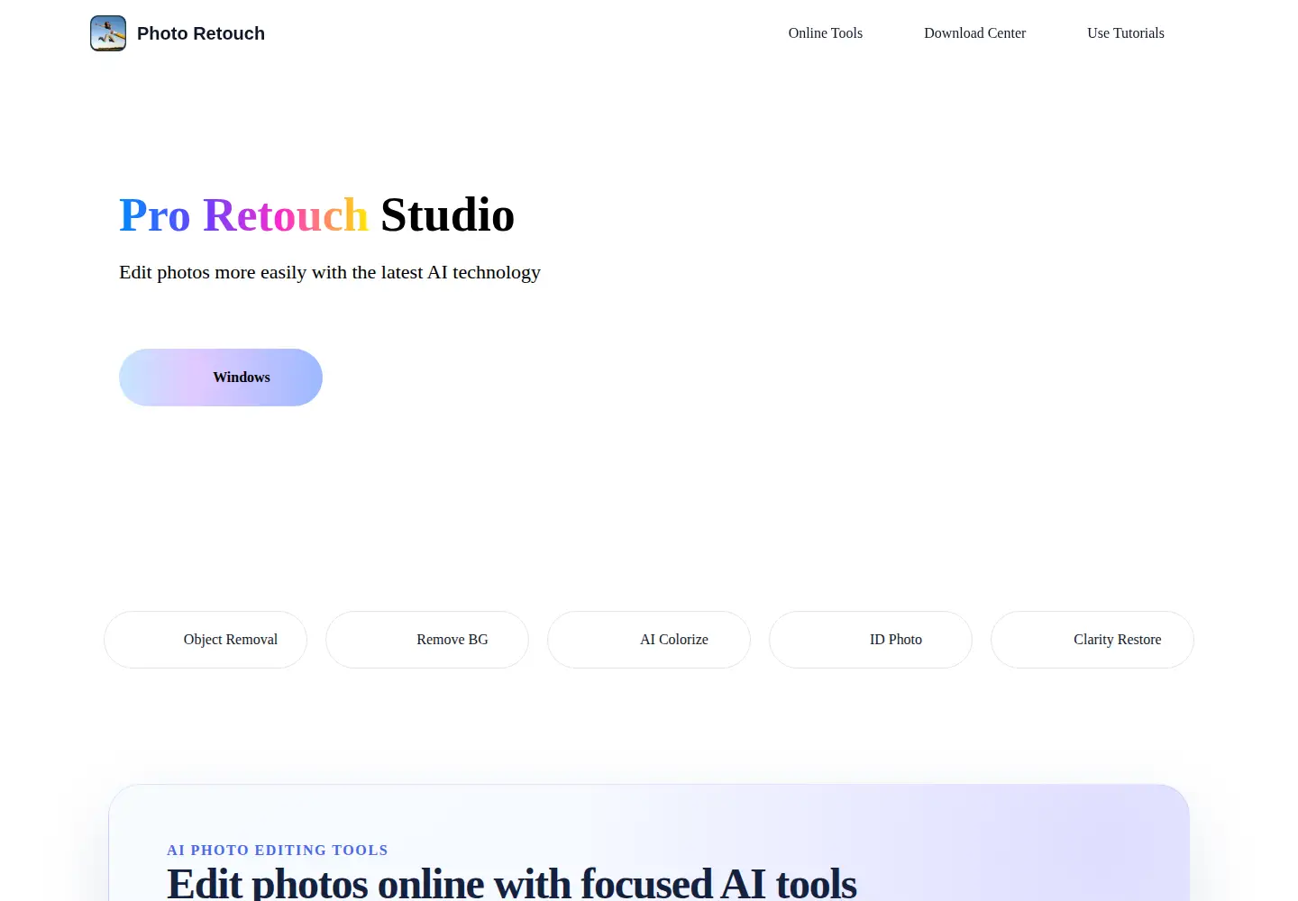 Screenshot of photoretouch.top