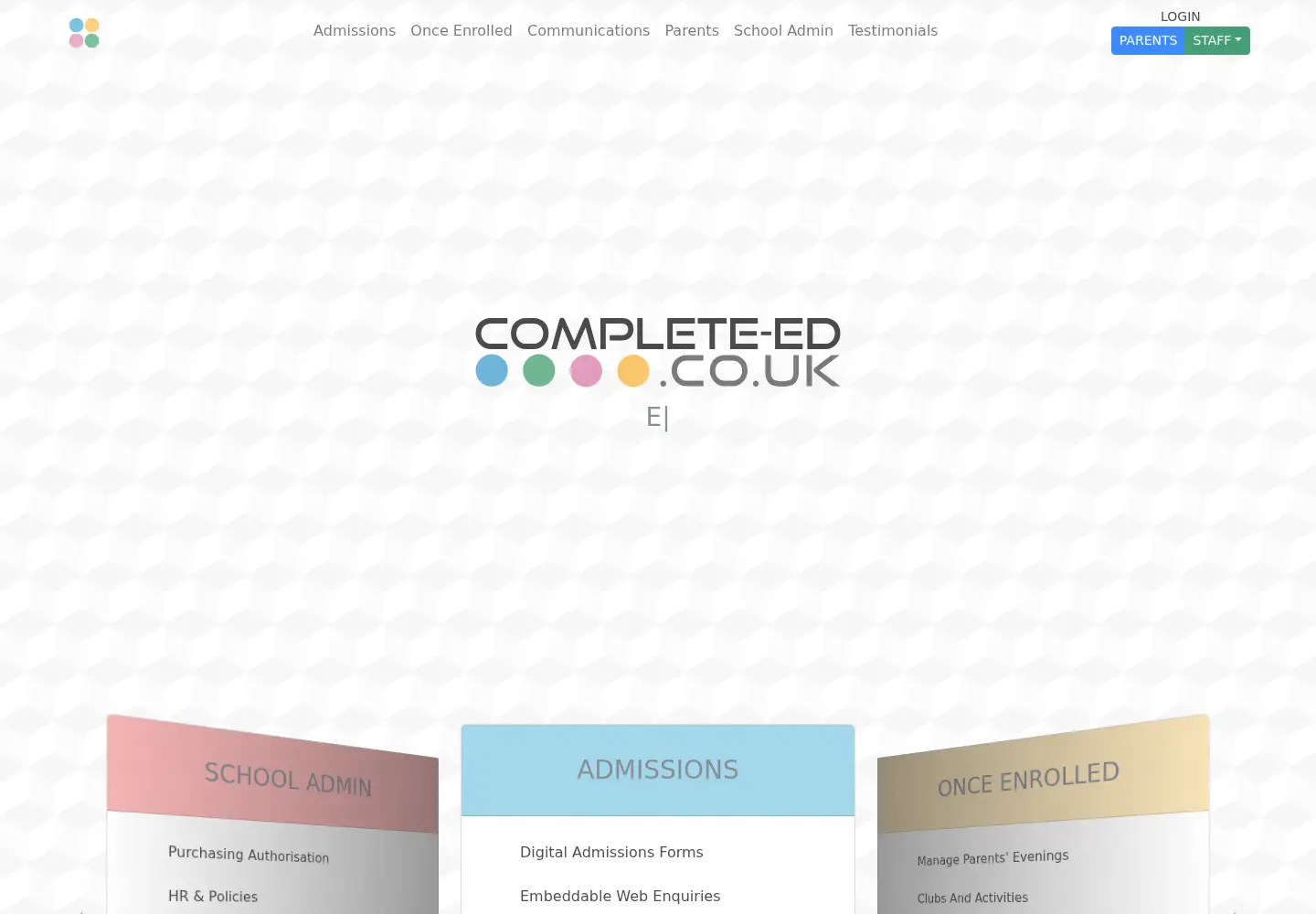 Screenshot of complete-ed.co.uk