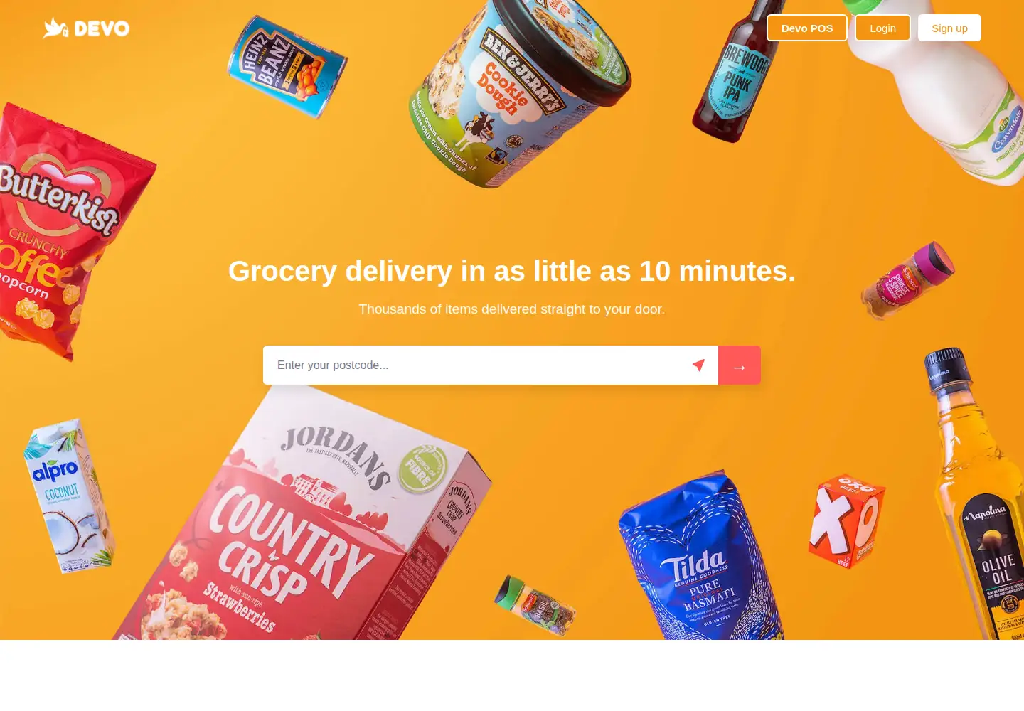 Screenshot of devo.co.uk
