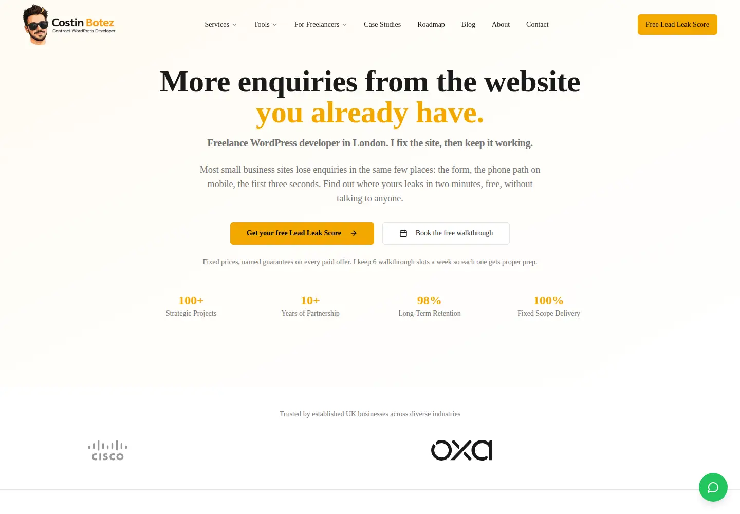 Screenshot of nomad-developer.co.uk