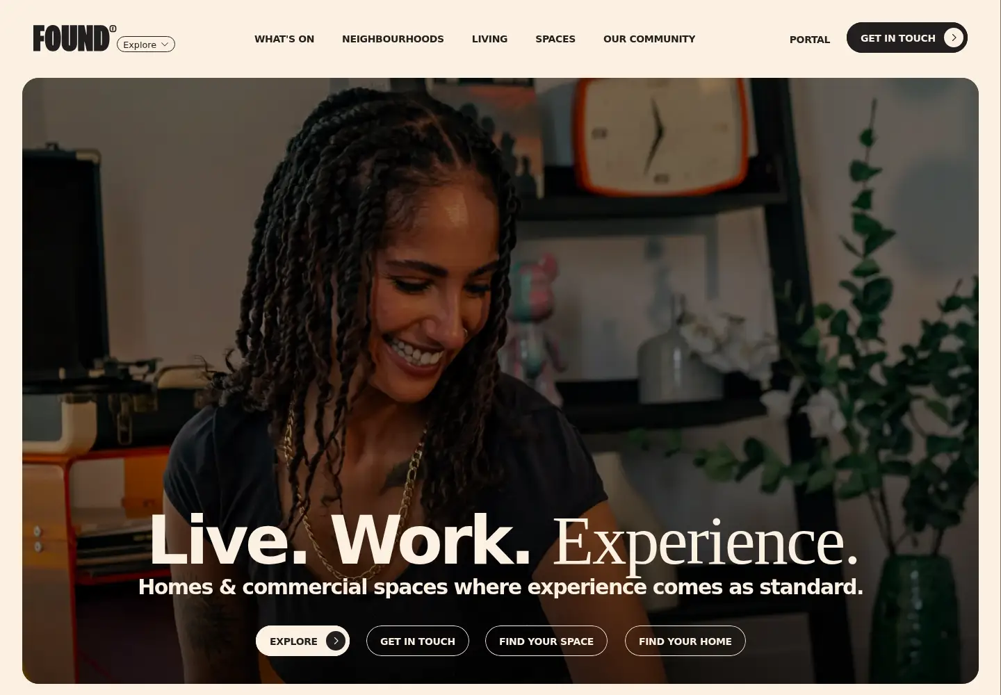 Captured homepage of wearefound.co.uk in the current scan