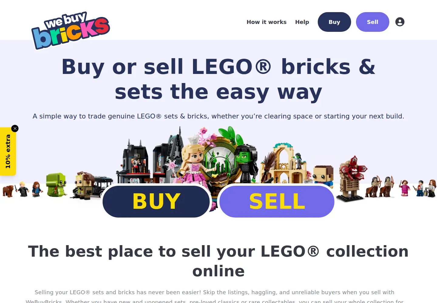 Captured homepage of webuybricks.co.uk in the current scan
