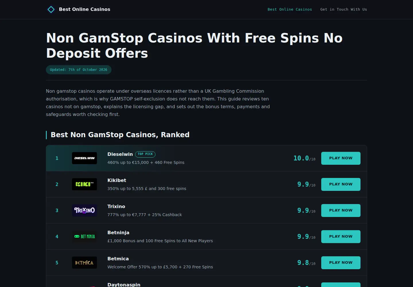 Screenshot of webgamebong88.uk