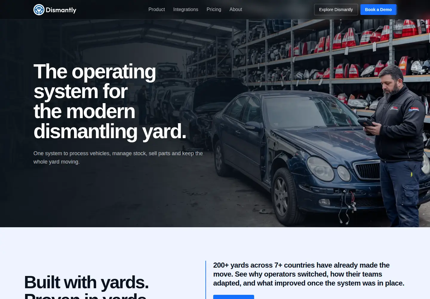 Screenshot of dismantly.ai