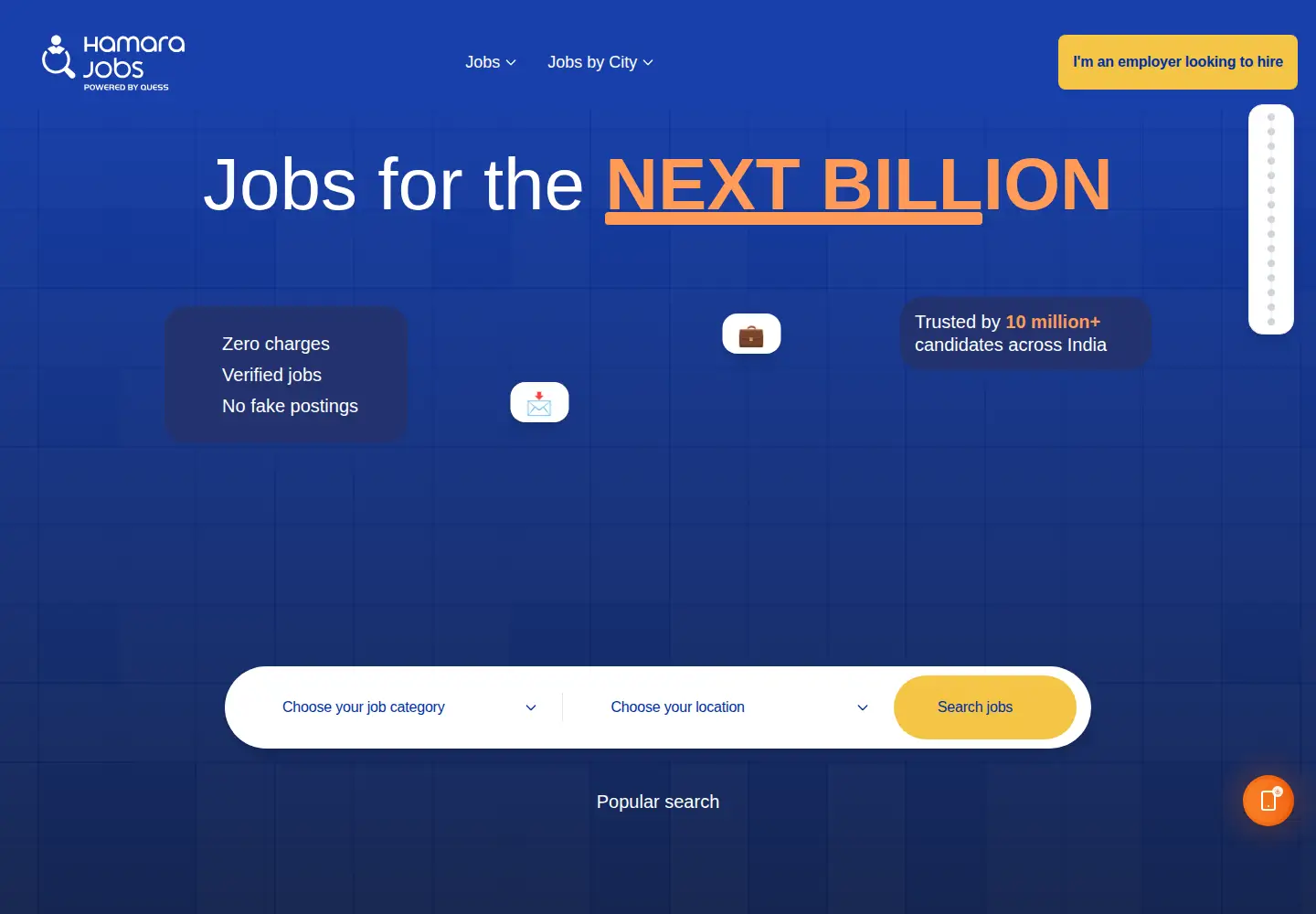 Screenshot of hamarajobs.ai