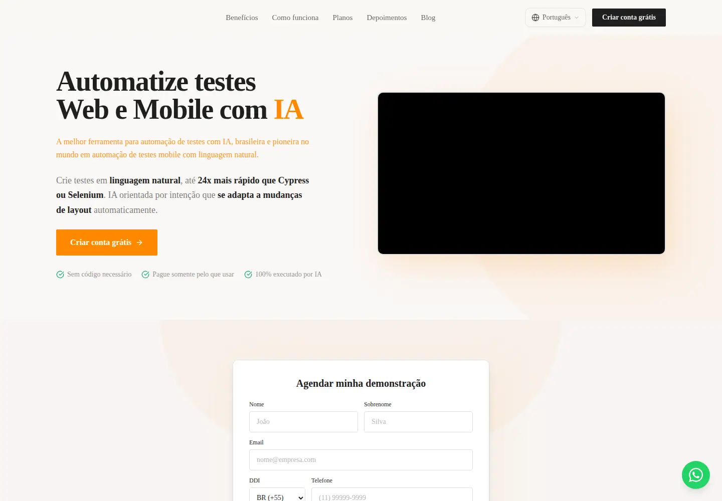 Screenshot of testbooster.ai