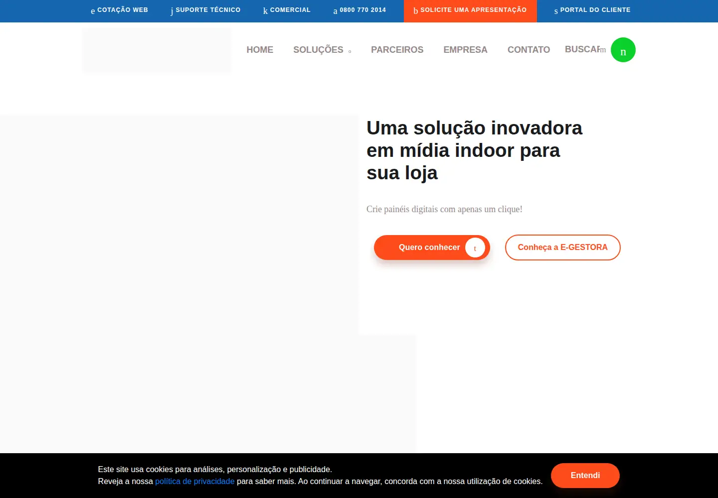 Screenshot of egestora.com.br