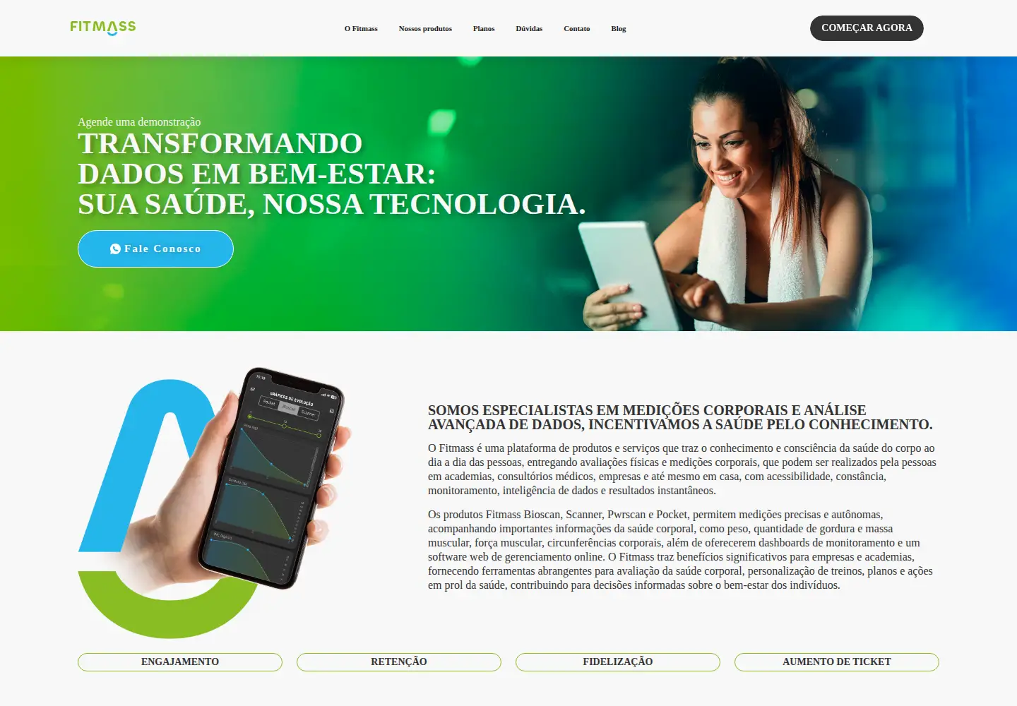 Screenshot of fitmass.com.br