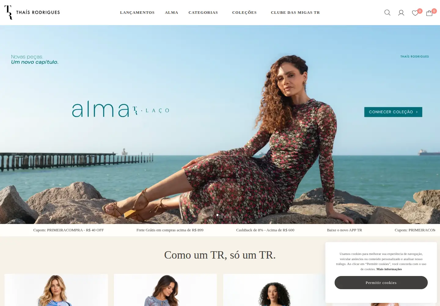 Screenshot of thaisrodrigues.com.br