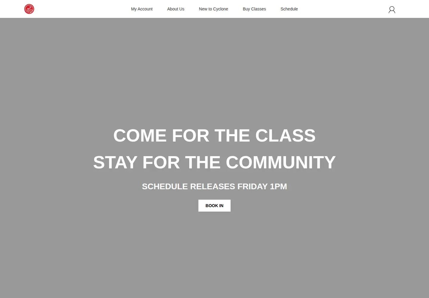 Screenshot of cyclonespinstudio.ca