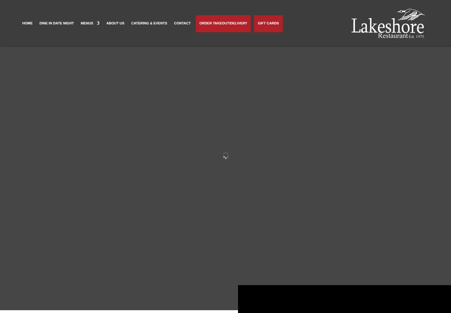 Captured homepage of lakeshorerestaurant.ca in the current scan