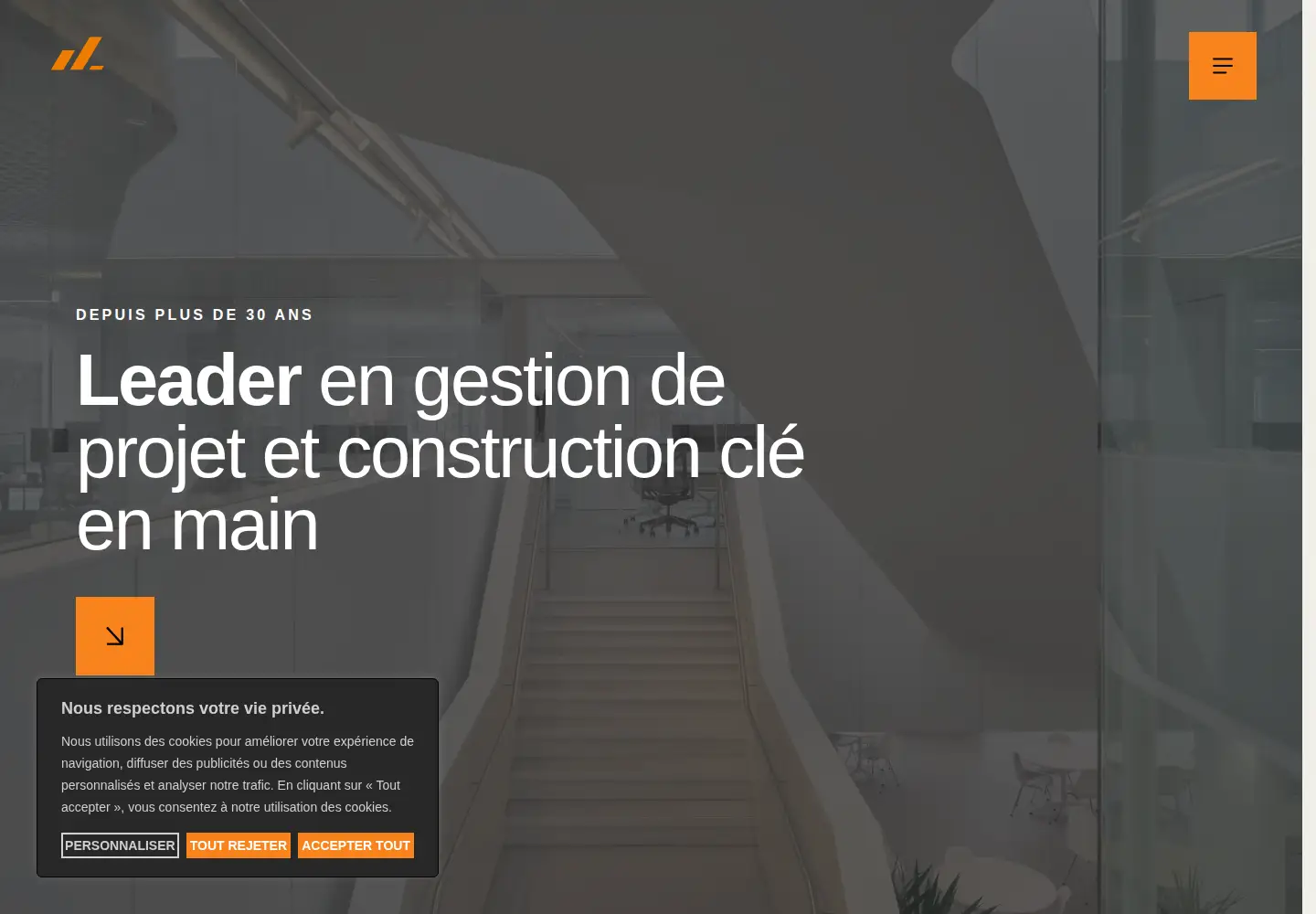 Captured homepage of lanthier.ca in the current scan