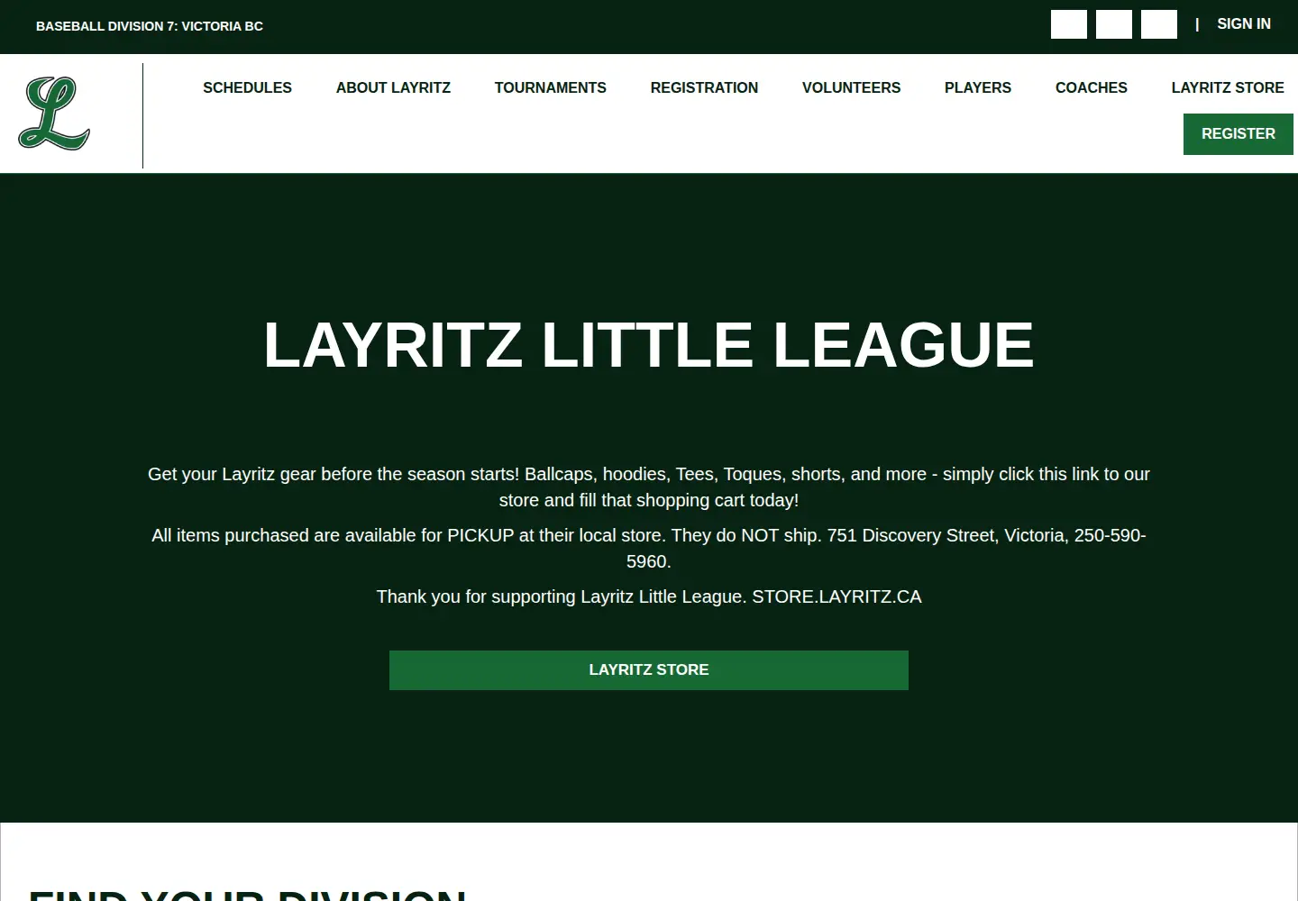 Screenshot of layritz.ca