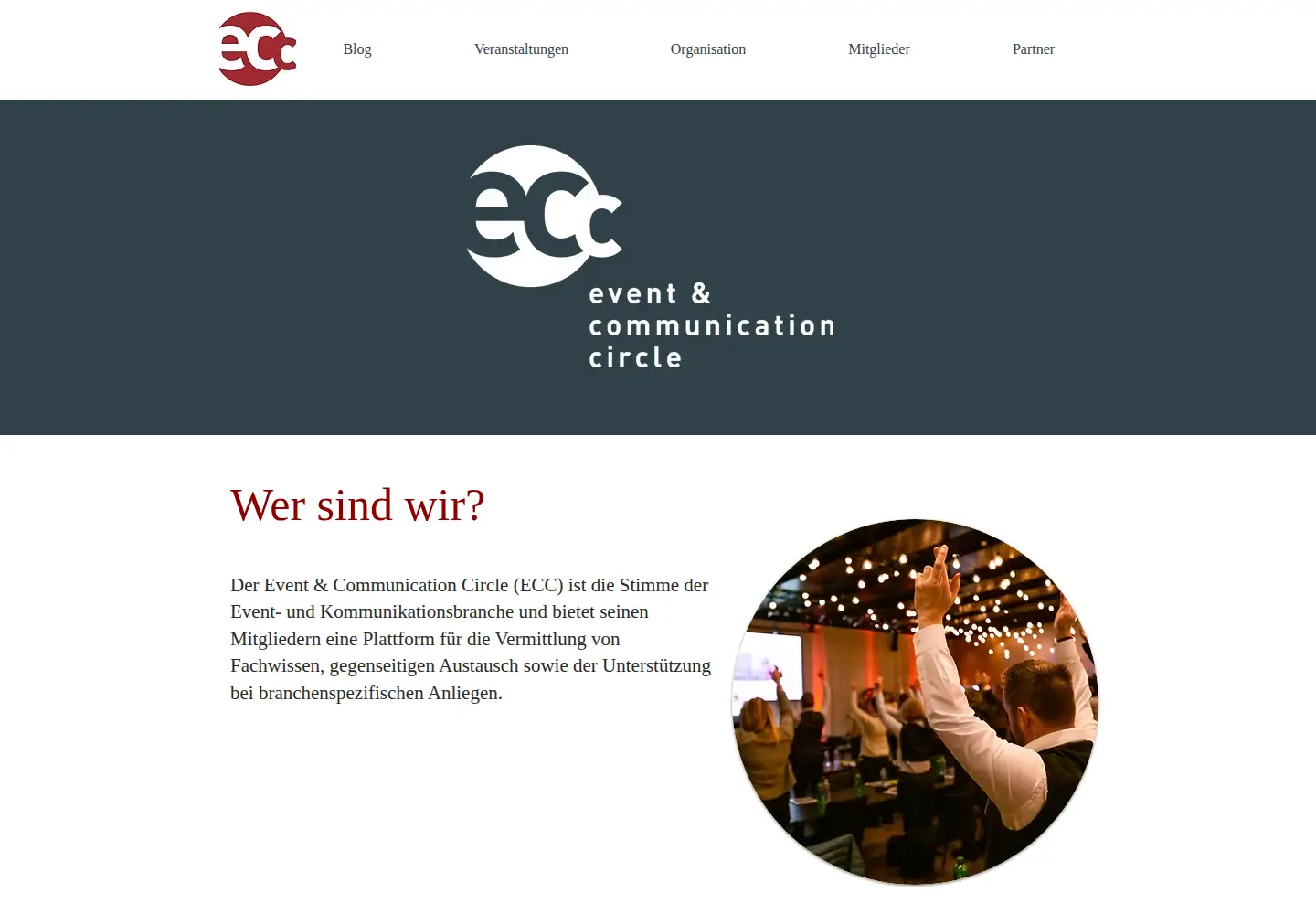 Captured homepage of ec-circle.ch in the current scan