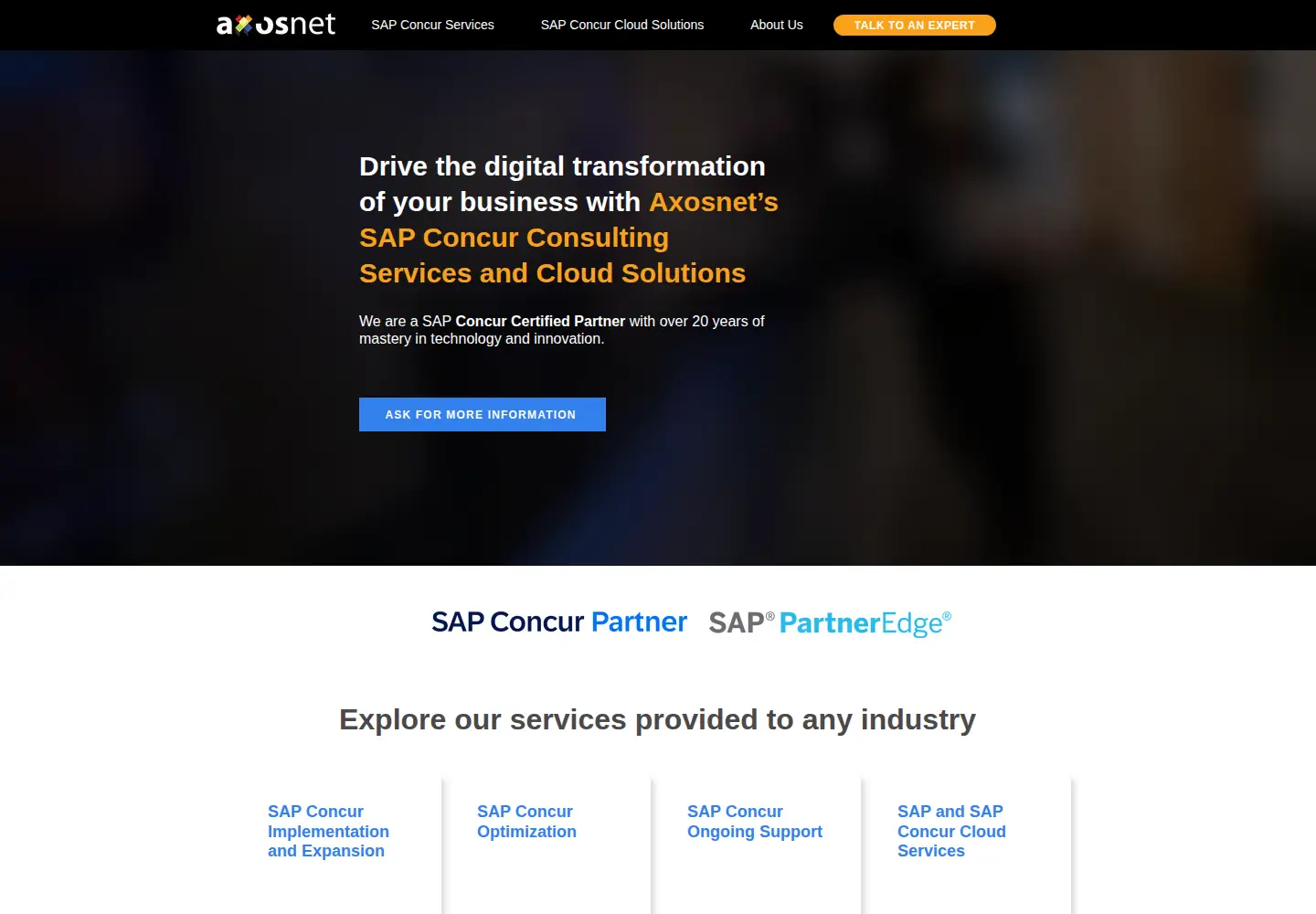 Screenshot of axosnet.com