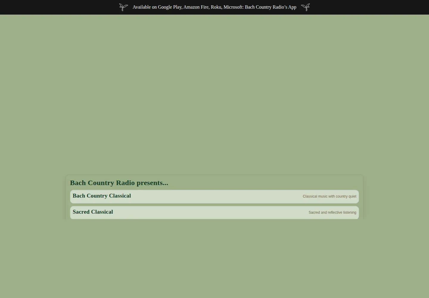 Screenshot of bachcountryclassical.com