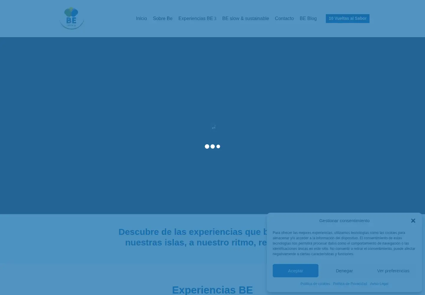 Captured homepage of be-canary.com in the current scan