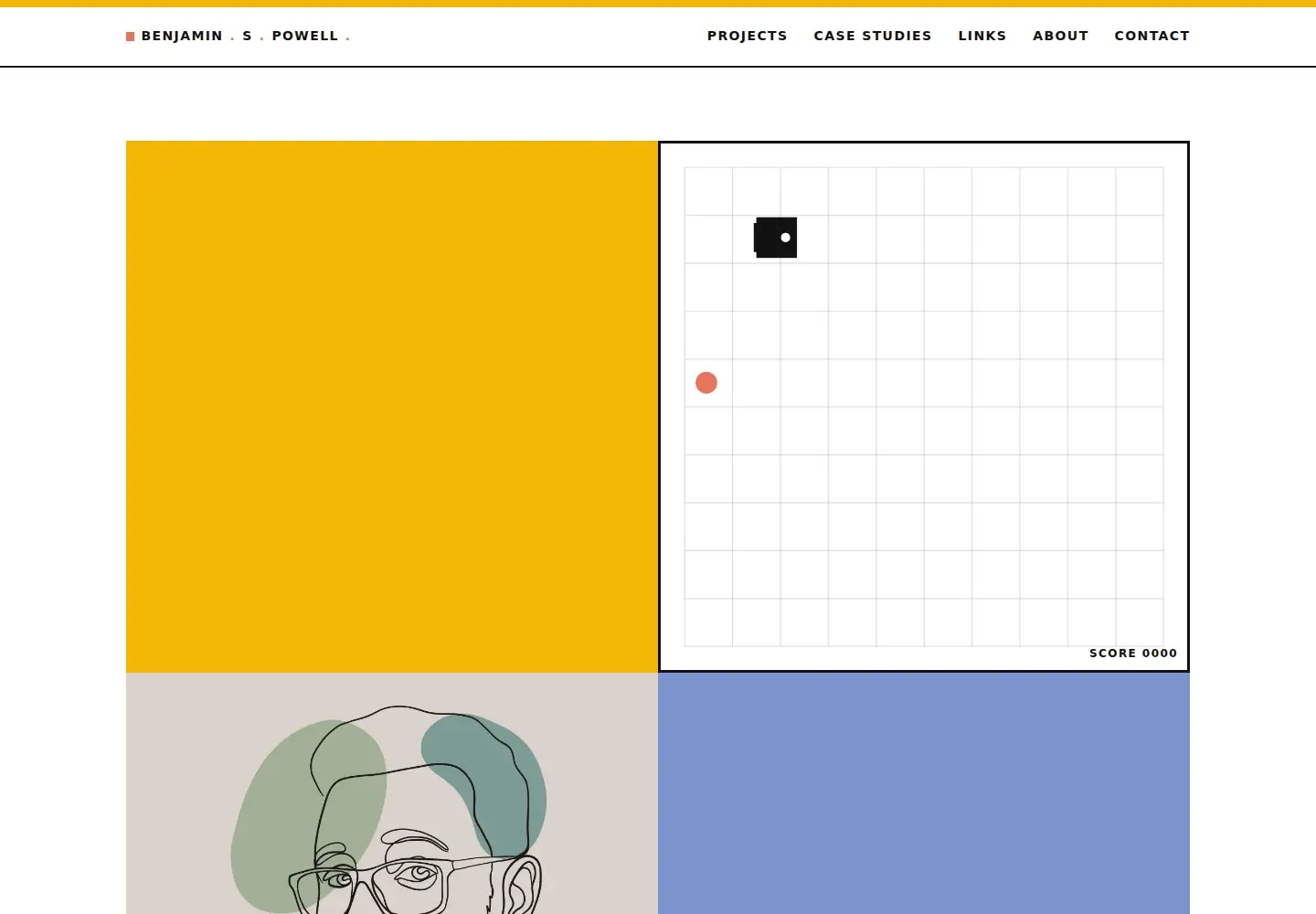 Captured homepage of benjaminspowell.com in the current scan