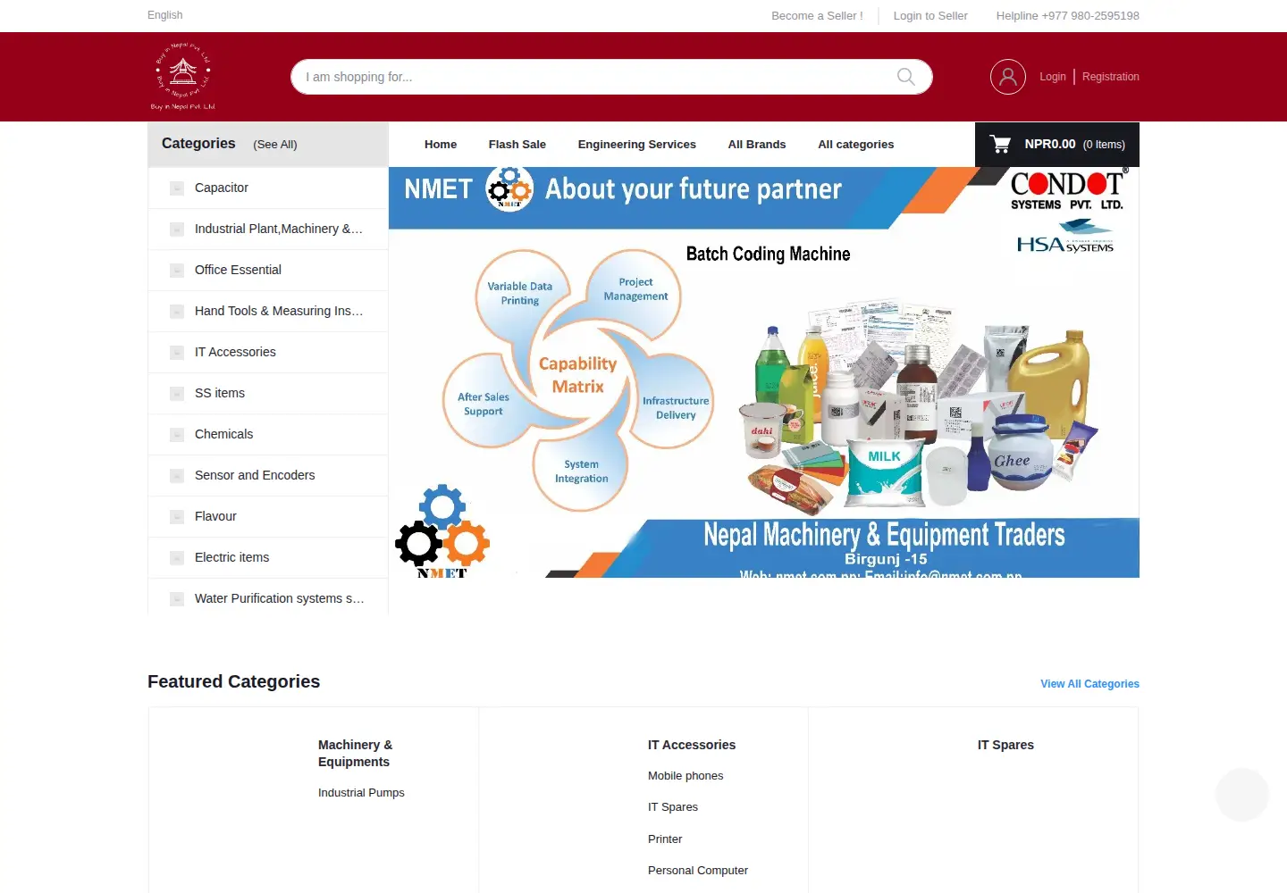 Captured homepage of bynepal.com in the current scan