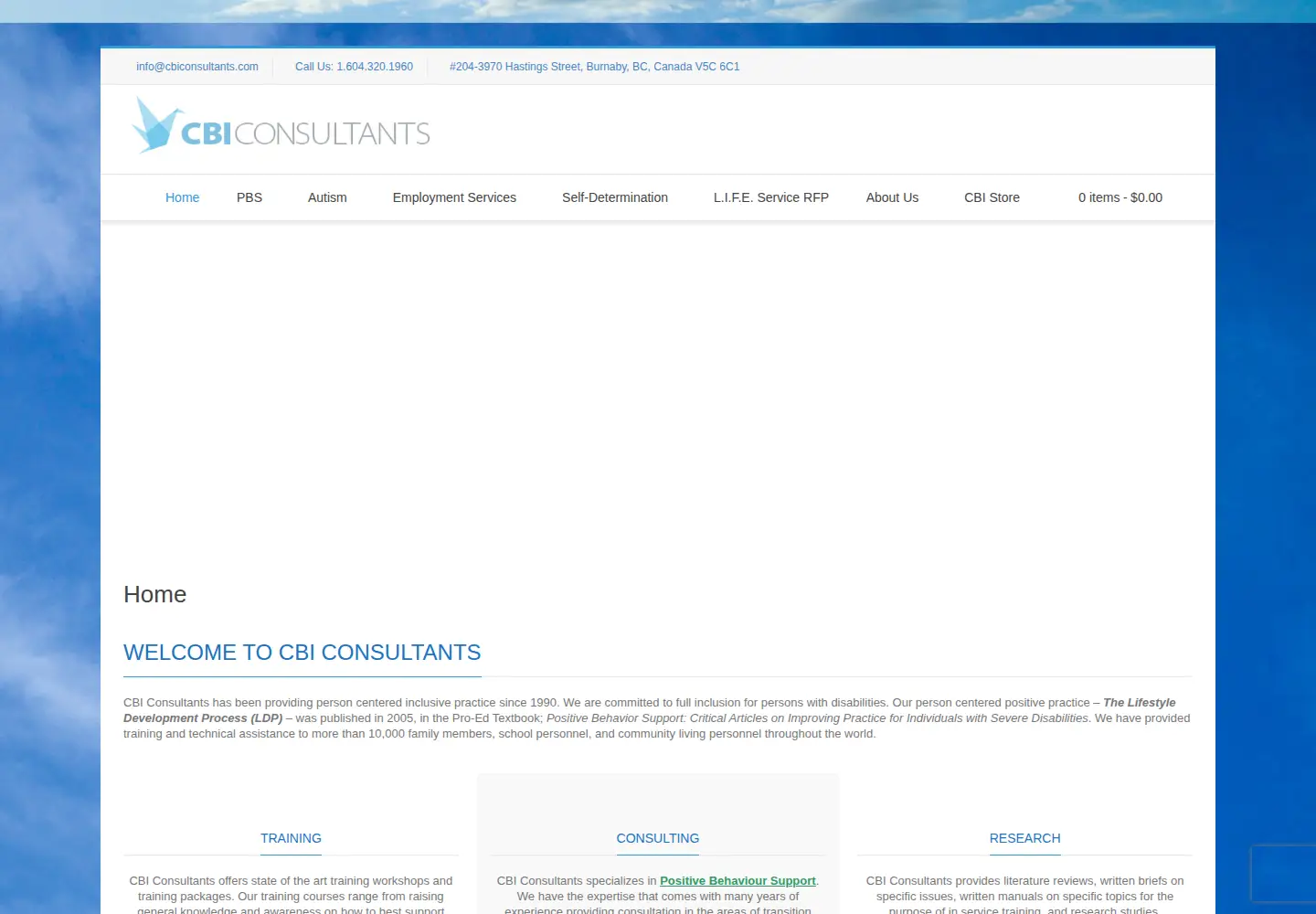 Screenshot of cbiconsultants.com