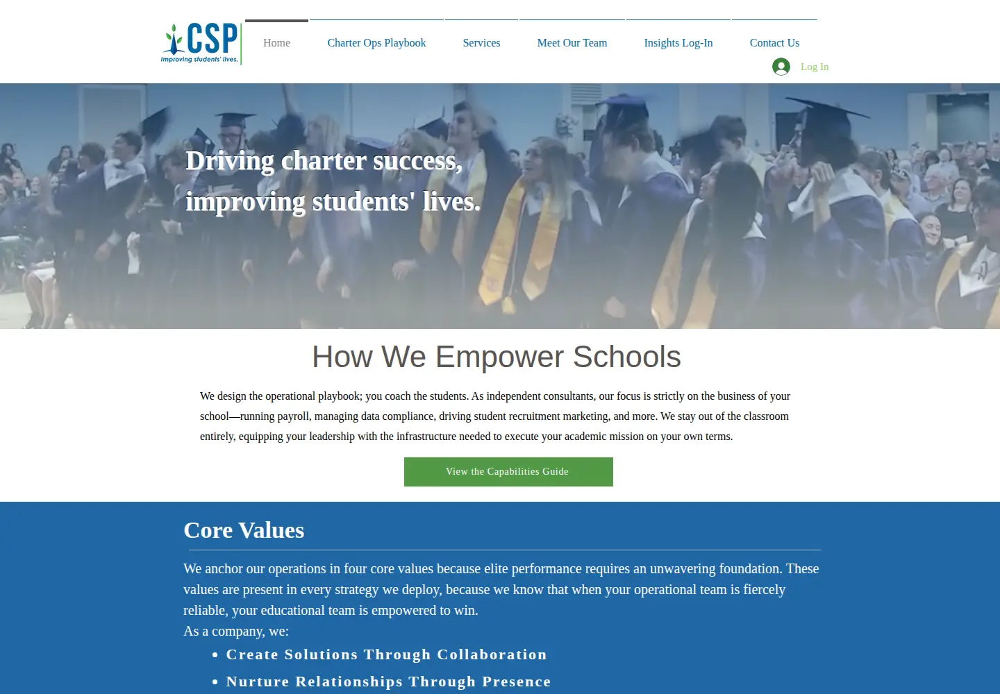 Screenshot of chartersuccesspartners.com