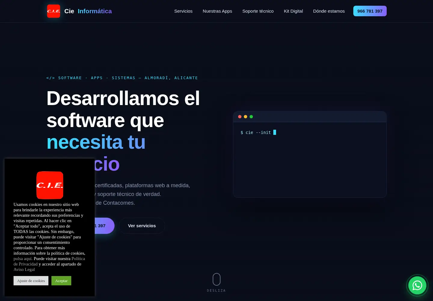 Screenshot of ciesoftware.com