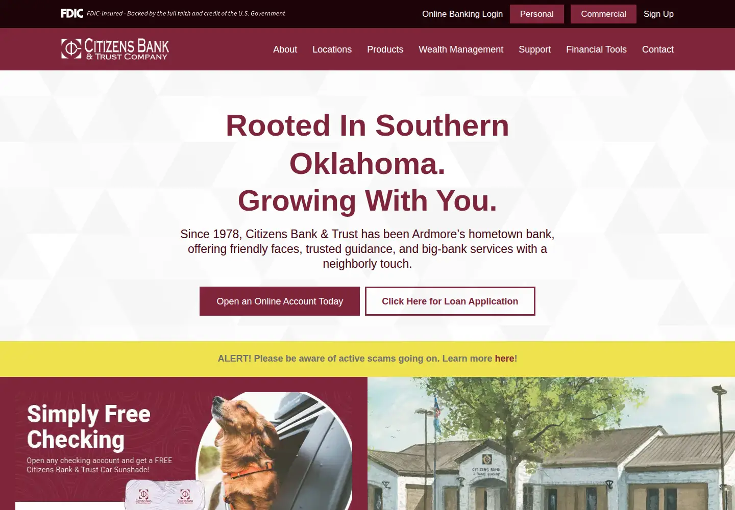 Screenshot of citizensbt.com