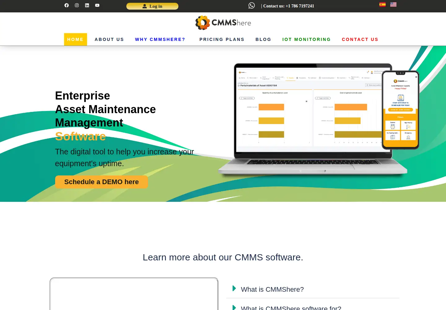 Screenshot of cmmshere.com