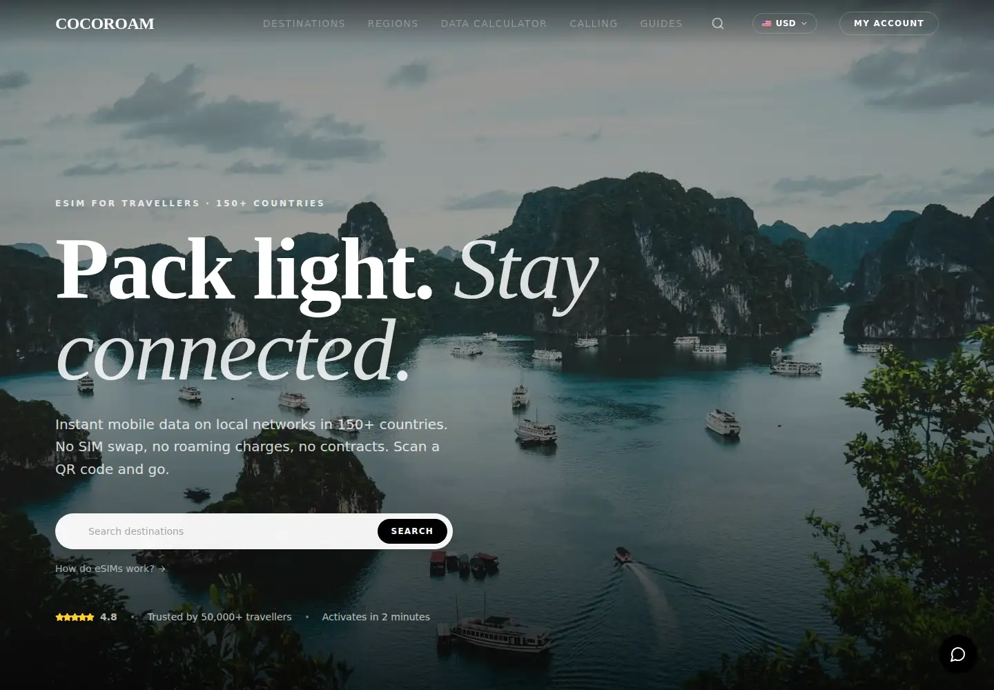 Screenshot of cocoroam.com