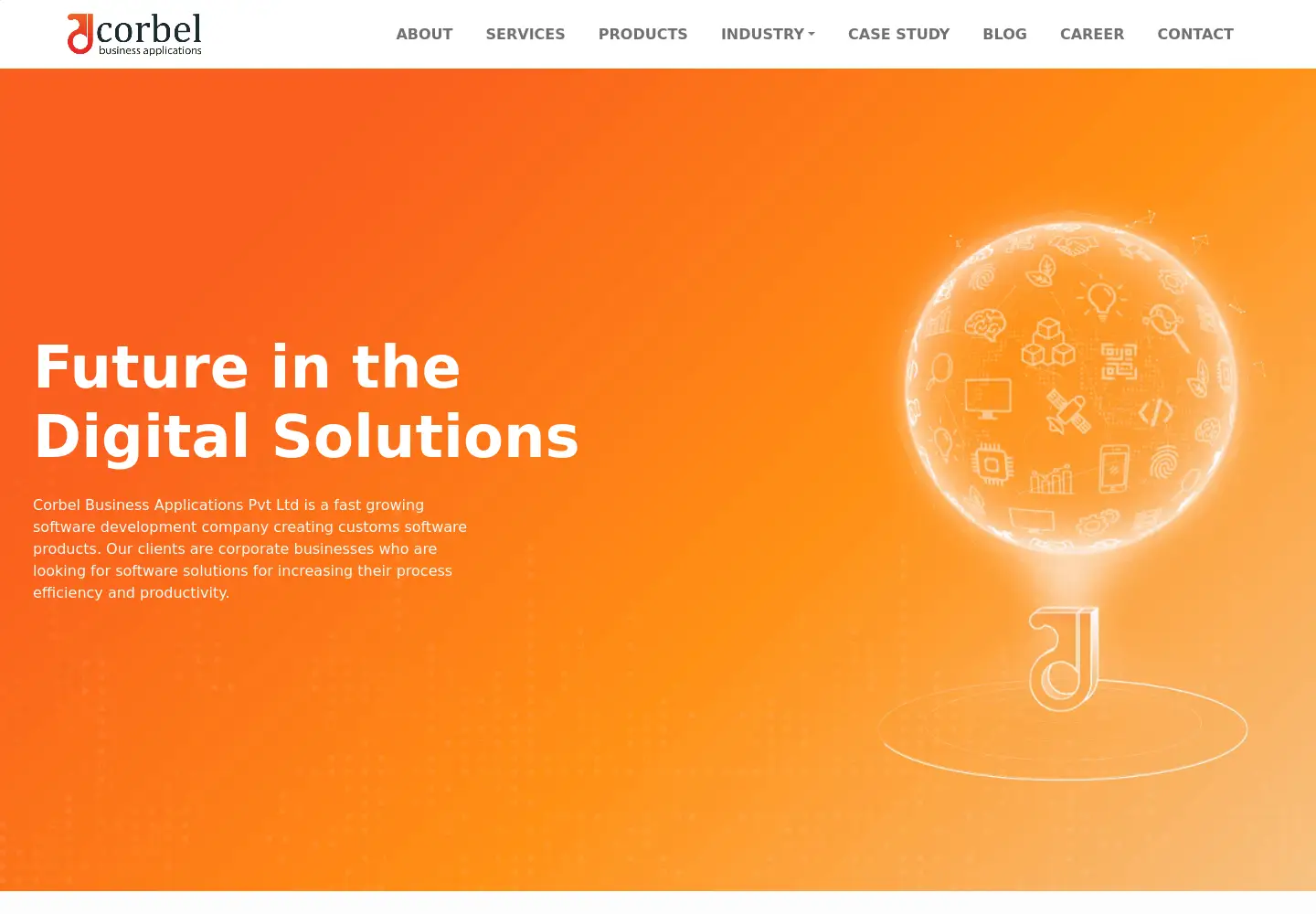 Screenshot of corbelbiz.com