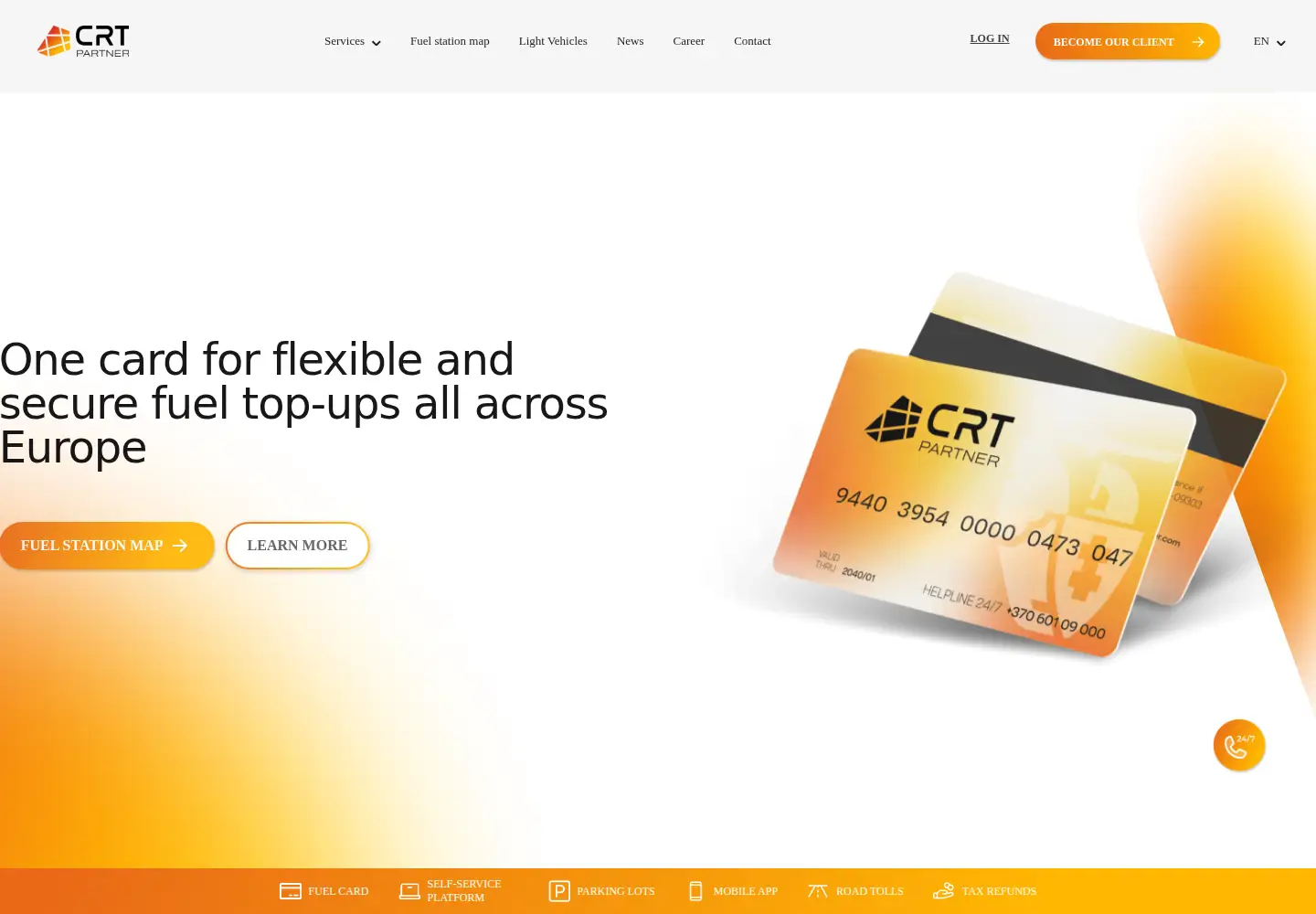 Captured homepage of crtpartner.com in the current scan