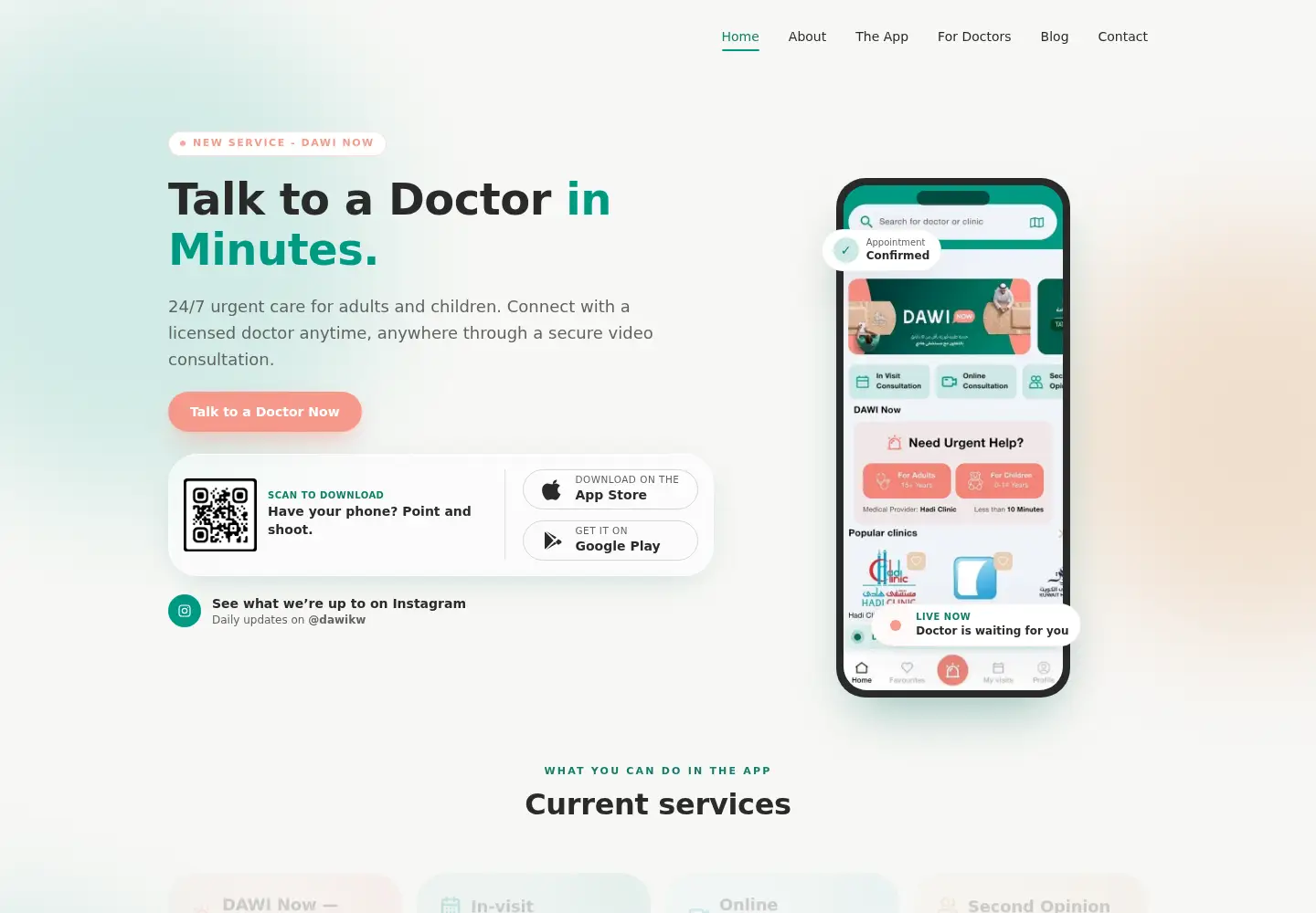 Screenshot of dawi.com