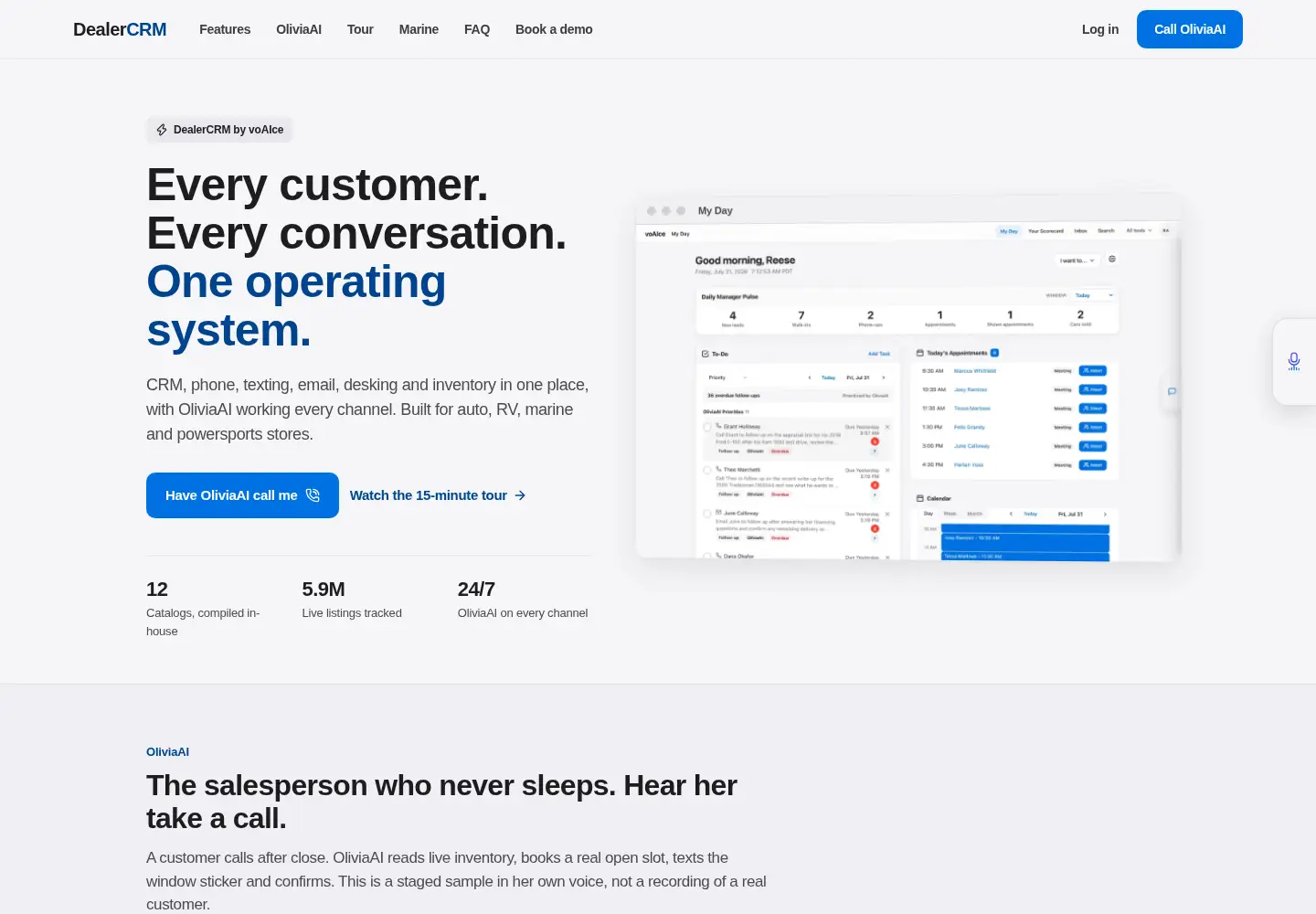 Screenshot of dealercrm.com