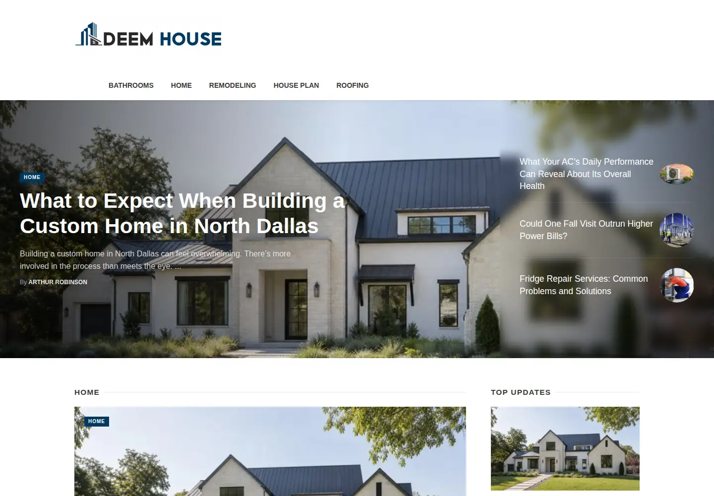 Screenshot of deemhouse.com