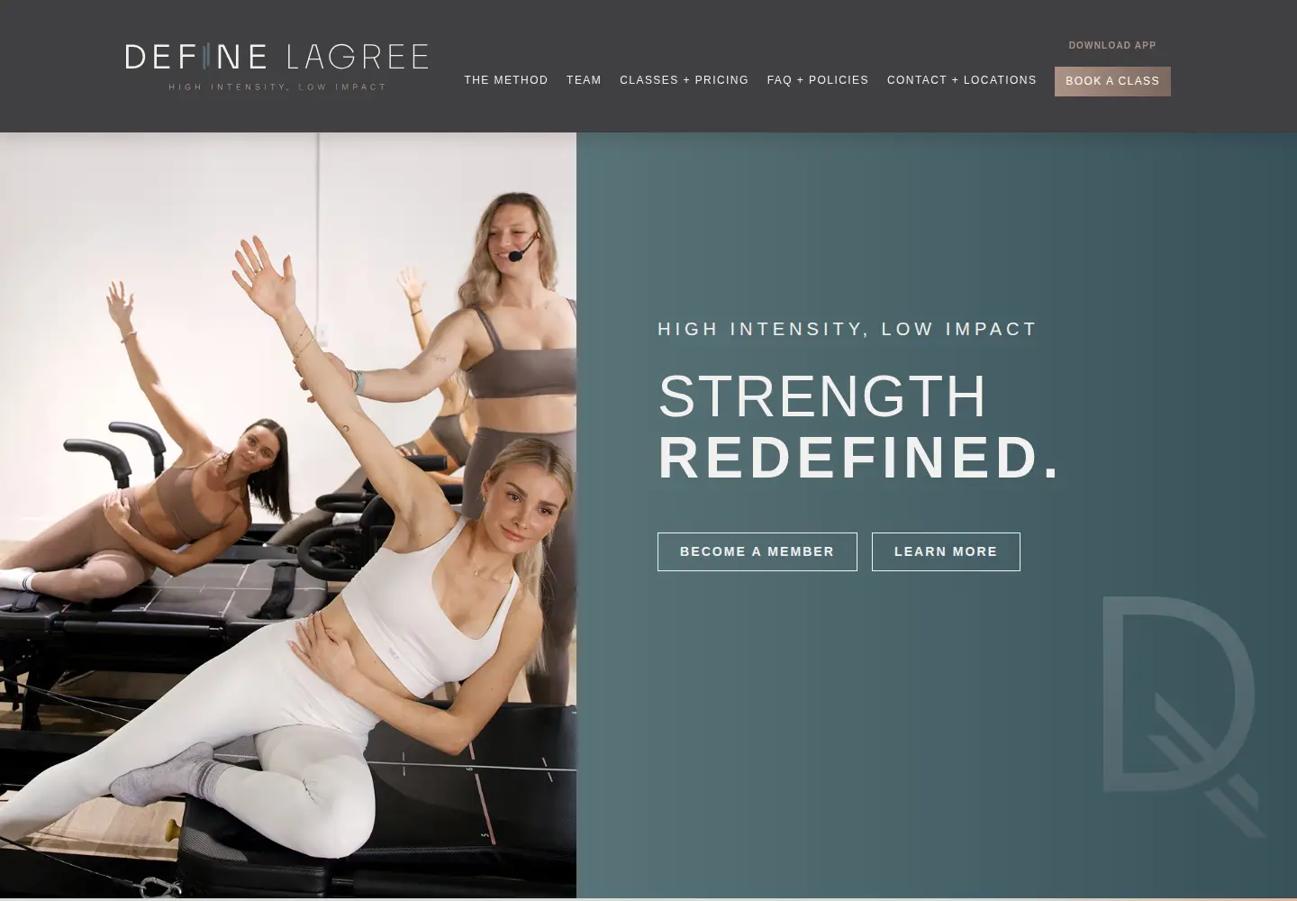 Captured homepage of definelagree.com in the current scan