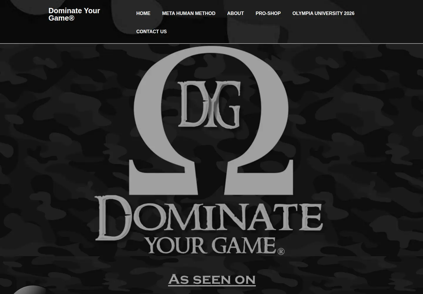 Screenshot of dominateyourgame.com
