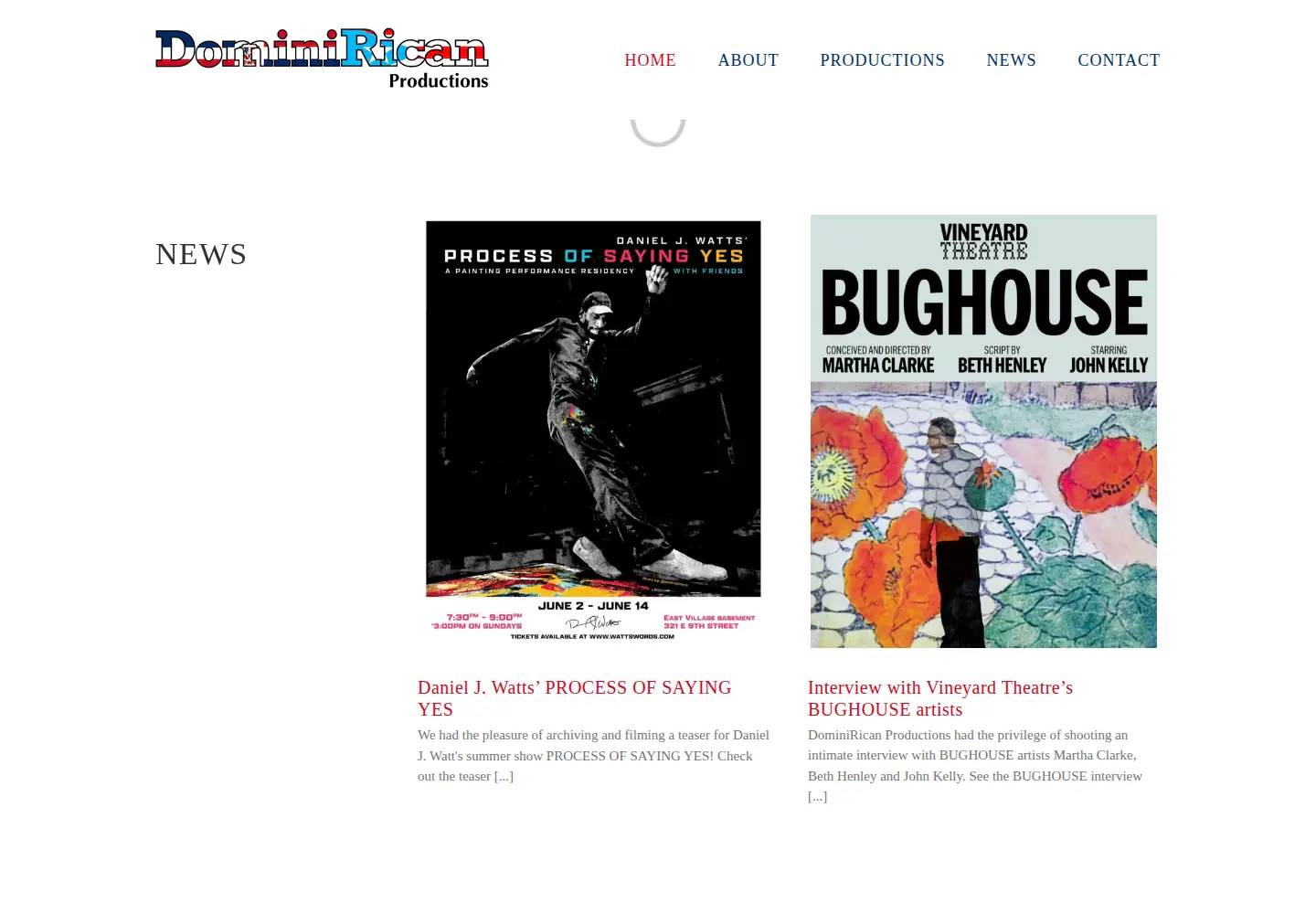 Screenshot of dominiricanproductions.com